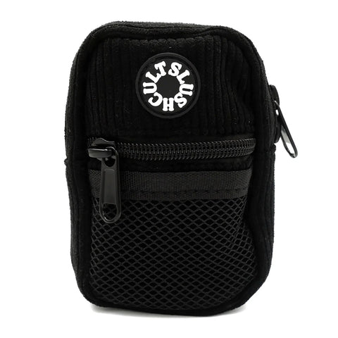 Slushcult- Mini side bag- Black Corduroy