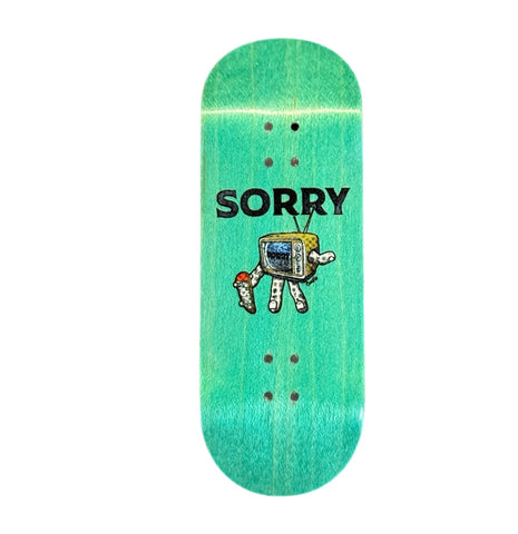 Sorry For Fingerboarding - Ceaflip collab TV dude-Teal
