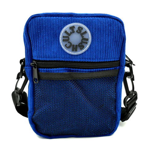 SLUSHCULT- Anywhere side bag - Royal Blue Corduroy