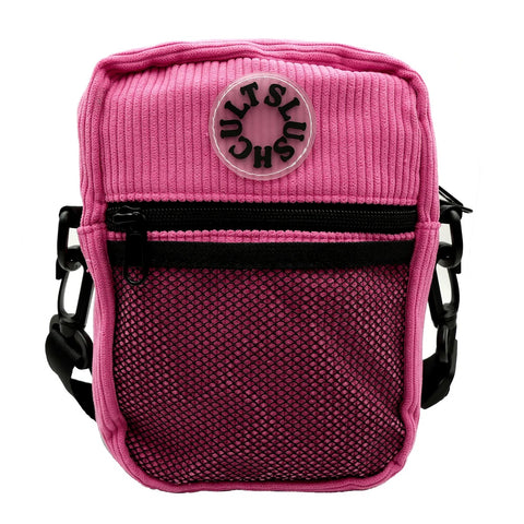 SLUSHCULT- Anywhere side bag - Bubble gum Corduroy