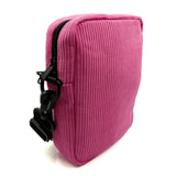 SLUSHCULT- Anywhere side bag - Bubble gum Corduroy