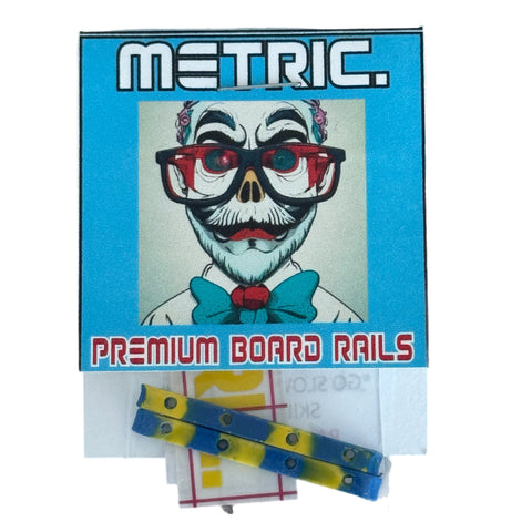 METRIC- Board Rails - Blue/Yellow