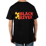 BLACKRIVER T-SHIRT 'RIVER LABEL' - Black
