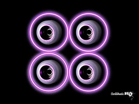 Cartwheels - V4R- White Classic- Purple
